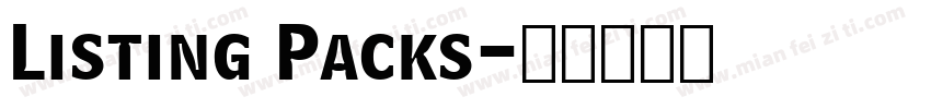 Listing Packs字体转换